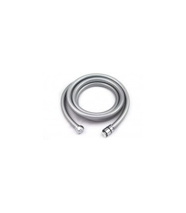 TUBO FLESSIBILE PER DOCCIA IN PVC COLORE SILVER ARGENTO F 1/2" X F 1/2" CM 150 - 3