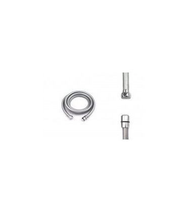 TUBO FLESSIBILE PER DOCCIA IN PVC COLORE ARGENTO F 1/2" X F 1/2" CM 200 - 3