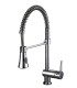 MISCELATORE RUBINETTO MONOCOMANDO LAVELLO CUCINA CON DOCCETTA ESTRAIBILE CROMO MODELLO LUNA - 1