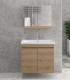 Mobile bagno sospeso 80cm con 2 porte e specchio contenitore ''New Sava'' elvezia