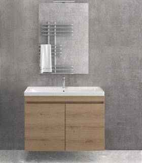 Mobile bagno sospeso 100cm con specchio filo lucido ''New Sava'' elvezia