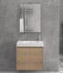 Mobile bagno sospeso 70cm con specchio filo lucido ''New Minos'' elvezia