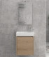 Mobile bagno sospeso 55cm con specchio filo lucido ''New Minos'' elvezia