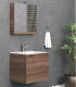Mobile bagno sospeso 60cm con specchio contenitore ''New Bitola'' colore Brown| APSHOPONLINE