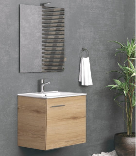 Mobile bagno sospeso 60 cm con mobile con 1 porta ''New Bitola'' colore Elvezia