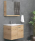 Mobile bagno sospeso 90cm con specchio contenitore ''New Bitola'' colore Elvezia