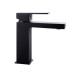 Rubinetto miscelatore lavabo quadrato ''Delos Nero'' E02FA382-BL