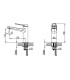 SET RUBINETTO "ANDARE" MISCELATORE LAVABO BIDET E VASCA NERO OPACO - 5