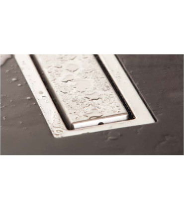 griglia canale di scarico filo pavimento doccia 75 cm  sistema di drenaggio in acciaio inox