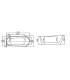 VASCA DA BAGNO 170 CM OVALE CON FORMA IRREGOLARE CENTRO STANZA MODERNA IN ACRILICO POSIZIONAMENTO LIBERO FREESTANDING "ATENA" - 