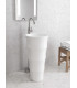 Lavabo a colonna louvre freestanding da terra appoggio centro stanza totem in ceramica ap shop online
