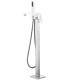 miscelatore vasca da terra alto quadro cromo centro stanza posizionamento libero freestanding ap shop online