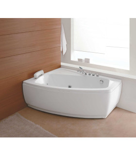 vasca da bagno idromassaggio asimmetrica angolare angolo 2 persone in acrilico piccola misura ap shop online