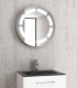 specchio retroilluminato a led tondo struttura in acciaio inox 53x14 ap shop online