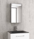 specchio bagno rettangolare contenitore struttura acciaio inox 67x40x15 led retroilluminado ap shop online