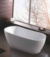 vasca in ceramica in acrilico 170 cm bianca centro stanza freestanding posizionamento libero atena ap shop online