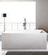vasca in ceramica 170 cm rettangolare bianca centro stanza freestanding kyveli ap shop online