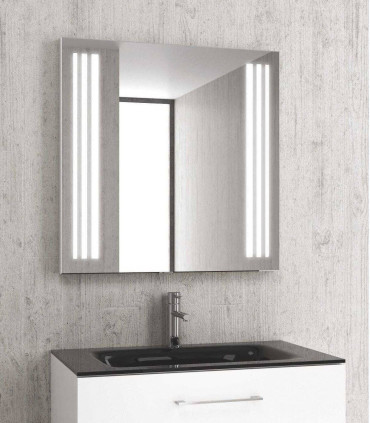 specchio bagno rettangolare doppia striscia led retroilluminado 100x75x40 ap shop online pic003