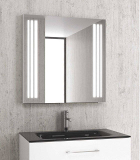 specchio bagno rettangolare doppia striscia led retroilluminado 75x75x40 ap shop online pic011