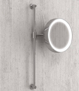 specchio da bagno ingraditore tondo 20 cm 3x retroilluminato a luce led regolabile  ap shop online