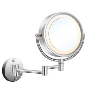 specchio da bagno ingraditore tondo 15 cm 3x e 1x doppio lato retroilluminato a luce led regolabile  ap shop online