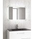 specchio bagno retroilluminato struttura in vetro 140 x 80 luce led rettangolare struttura in vetro ap shop online