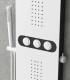 colonna doccia pannello doccia idromassaggio bianco nero touch in alluminio due postazioni getti tre funzioni ap shop online