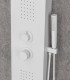 colonna pannello doccia idromassaggio finitura bianco opaco alluminio getti idro selettore 3 funzioni ap shop online