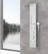 Colonna Idromassaggio Pannello doccia clio 4 getti in vetro bianco temperato ap shop online