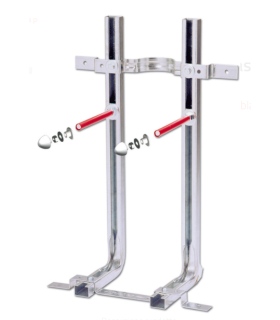 Kit Sistema di fissaggio fischer per sostegno sanitari sospesi murata LC plus vaso - bidet - 1