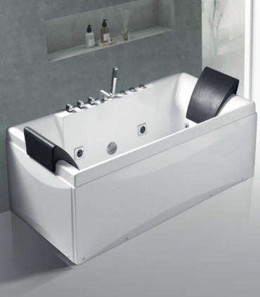 Vasca Da Bagno Idromassaggio 175 Rettangolare 2 Posti In Acrilico Posizionamento Libero O Ad Angolo ap shop online