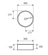 Lavabo bacinella bagno 35,5x35,5x12 da appoggio tondo in solidsurface grigio Opaco matt per mensoloni bagno