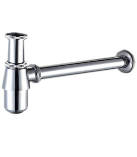 Sifone di scarico tradizionale per lavabo bagno a bottiglia 1"1/4 in ottone cromato ap shop online