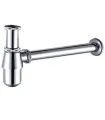 Sifone di scarico tradizionale per lavabo bagno a bottiglia 1"1/4 in ottone cromato ap shop online