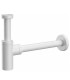 Sifone di scarico lavabo bagno d'arredo a bottiglia in ottone bianco opaco a vista ap shop online scheda tecnica