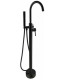 miscelatore freestanding monocomando tondo per vasca da bagno da terra nero opaco posizionamento libero ap shop online