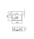 Lavabo bagno sospeso rettangolare 33x28 ceramica | AP SHOP ONLINE