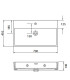 Lavabo bagno sospeso rettangolare 70x41 ceramica | AP SHOP ONLINE