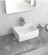 Lavabo piccolo bacinella bagno 34x29,5 rettangolare appoggio con foro rubinetto Bianco mensoloni LT2029 ap shop online