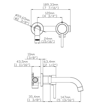 Rubinetteria miscelatore lavabo incasso a muro in acciaio inox cromo a parete  " Artemis 911-P " scheda tecnica