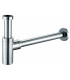 Sifone di scarico lavabo bagno d'arredo a bottiglia quadrato in ottone cromato a vista LF9005 ap shop online