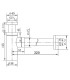 Sifone di scarico lavabo bagno d'arredo a bottiglia quadrato in ottone cromato a vista LF9005 ap shop online scheda tecnica