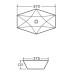 Lavabo bagno da appoggio ottagonale 57x37,5 ceramica | AP SHOP ONLINE