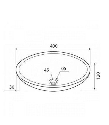 Lavabo ciotola bagno in marmo crema 40 x 12 cm da appoggio ap shop online