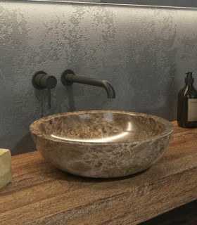 Lavabo ciotola bagno in marmo grigio 40 x 12 cm da appoggio per mensoloni bagno Elena sbp grey ap shop online