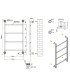 Scaldasalviette Bagno''Design6-900'' 90x56cm Interasse 50cm In Acciaio Finitura Nero Opaco I Karag I Ap shop