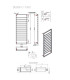 Termoarredo scaldasalviette bagno 130x50cm Interasse 46cm in Acciaio Inox finitura nero''Design 7-1300 Nero'' scheda tecnica