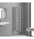 Termoarredo scaldasalviette bagno 170x50cm Interasse 47cm in acciaio inox finitura cromo ''Karnak 1700 Chrome''
