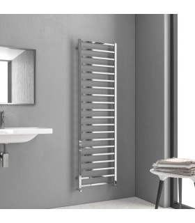 Termoarredo scaldasalviette bagno 170x50cm Interasse 47cm in acciaio inox finitura cromo ''Karnak 1700 Chrome''