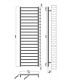 Termoarredo scaldasalviette bagno 170x50 cm Interasse 47 cm in acciaio inox finitura cromo ''Karnak 1700 Nero'' scheda tecnica